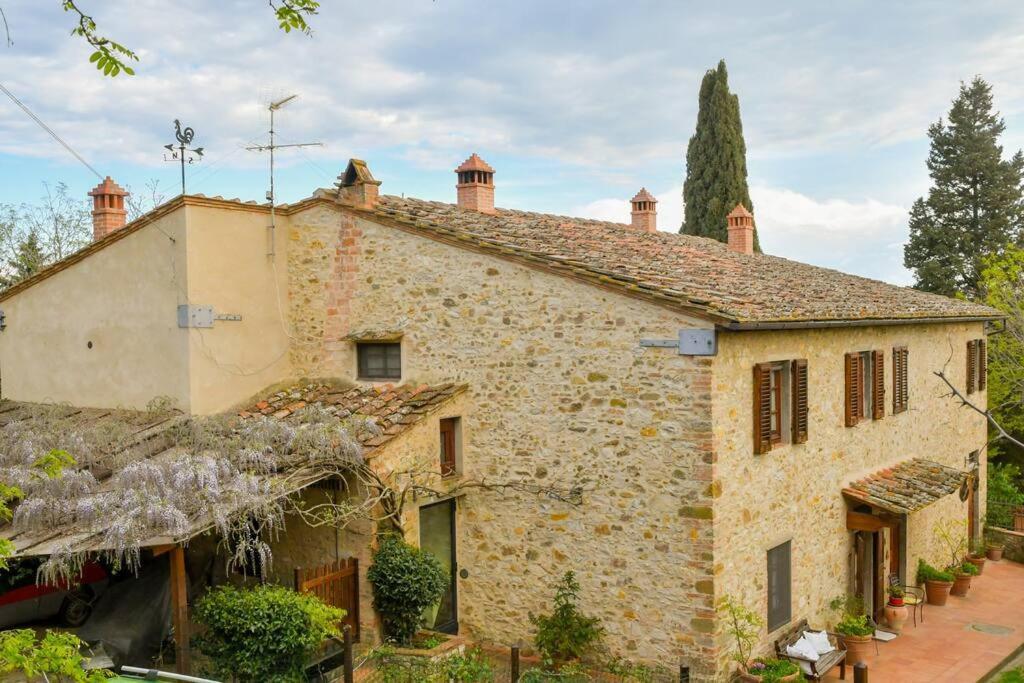 Appartamento Con Vista Panoramica In Chianti 圣多尼诺 外观 照片