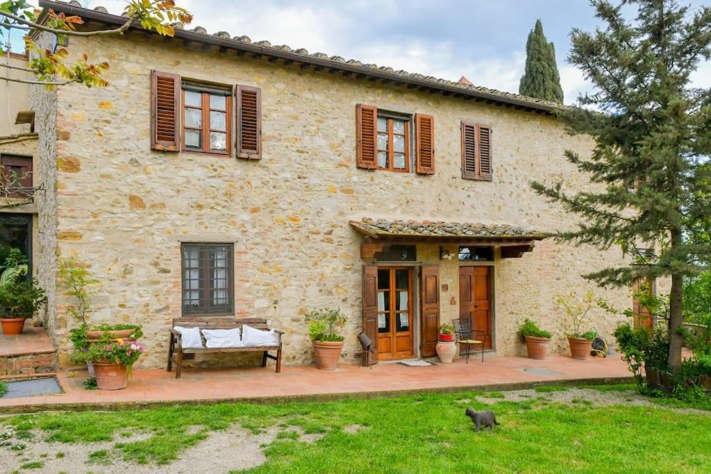 Appartamento Con Vista Panoramica In Chianti 圣多尼诺 外观 照片